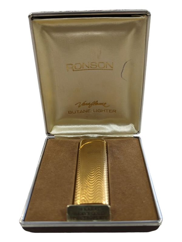 Vintage Ronson 18k Heavy Gold Lighter