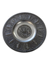 Antique Chiseled and embossed Pewter Plate