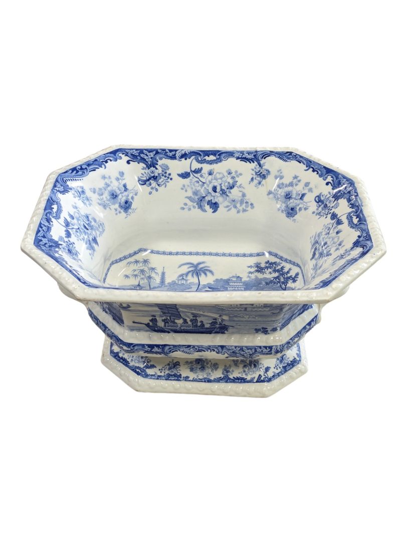 Chinese Marine footed Bowl by Minton