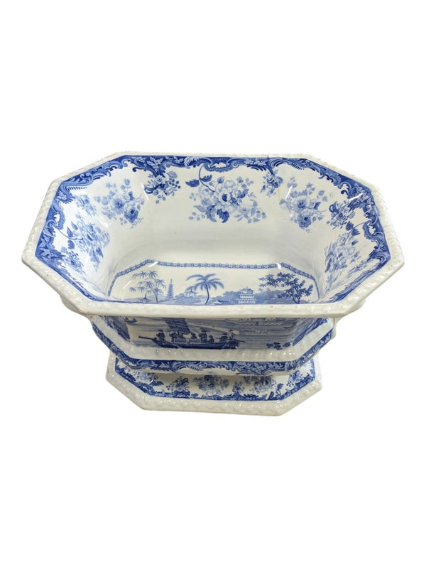 Chinese Marine footed Bowl by Minton
