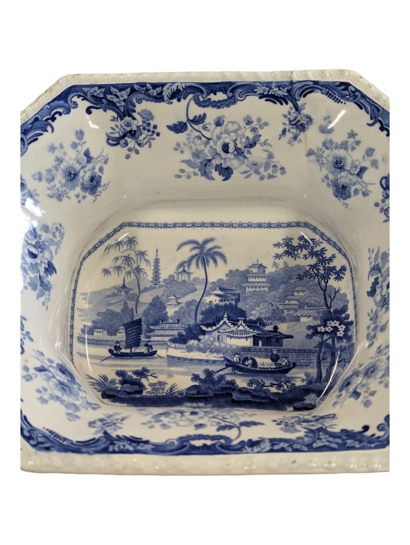 Chinese Marine footed Bowl by Minton