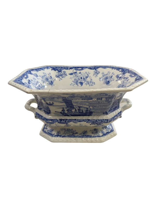Chinese Marine footed Bowl by Minton