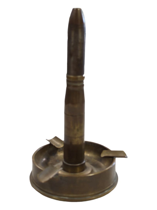 Antique WWII Trench Art Ashtray & Lighter 1945