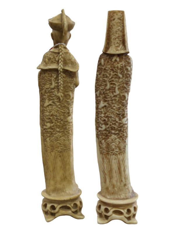 Vintage Pair of Chinese Resin Carvings