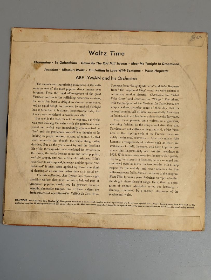 Waltz Time Abe Lyman