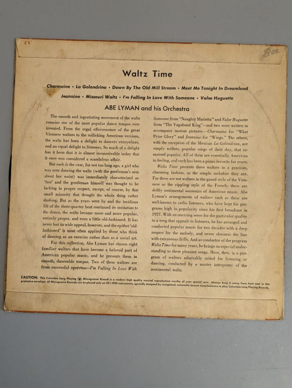 Waltz Time Abe Lyman