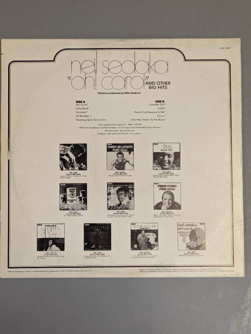 Neil Sedaka - Oh! Carol