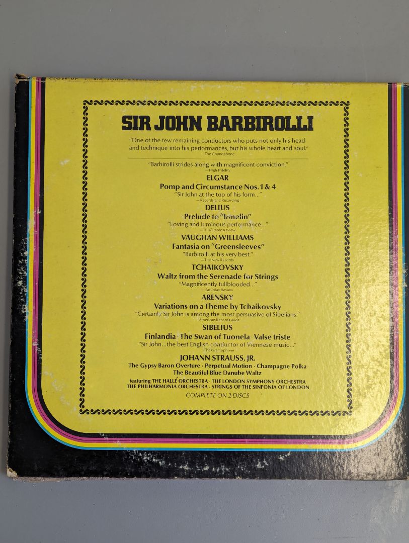 Close-Up Sir John Barbirolli