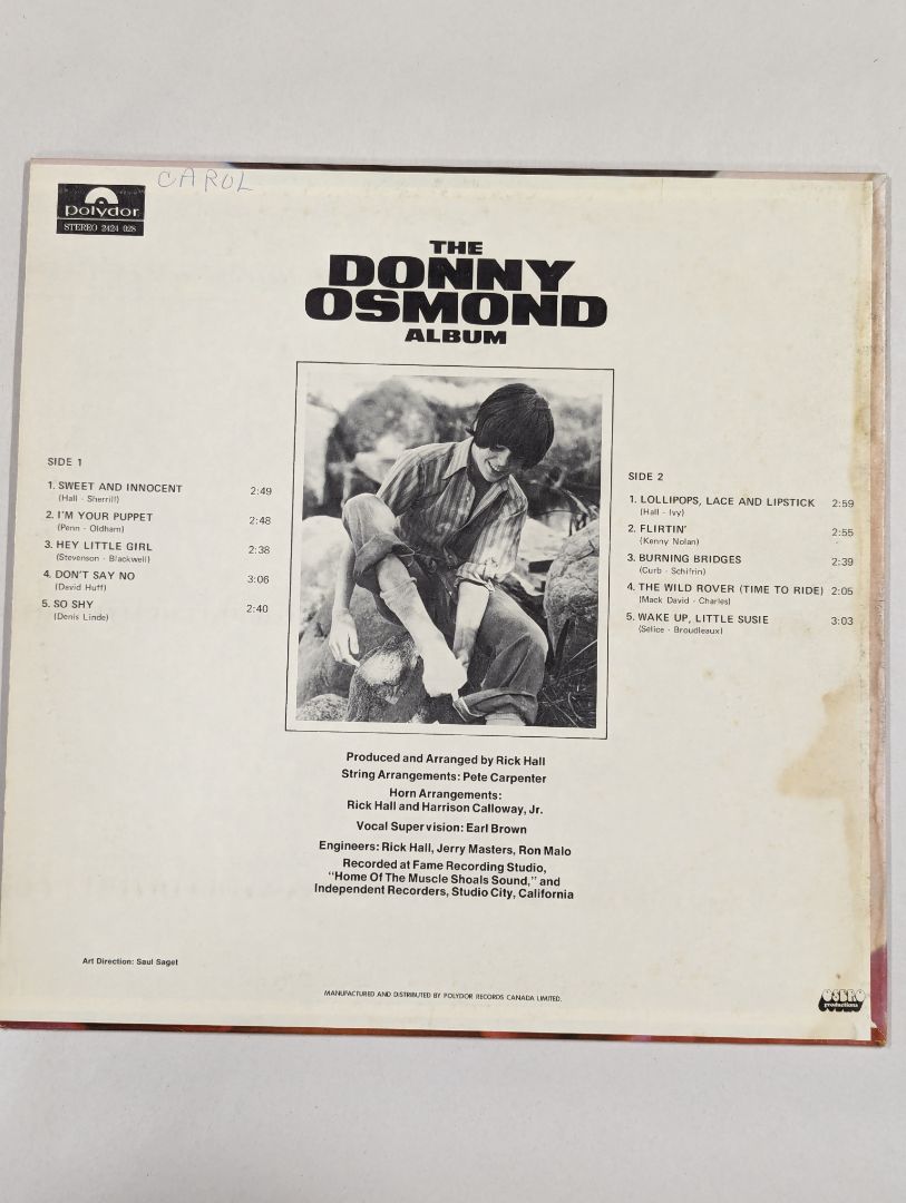The Donny Osmond Album