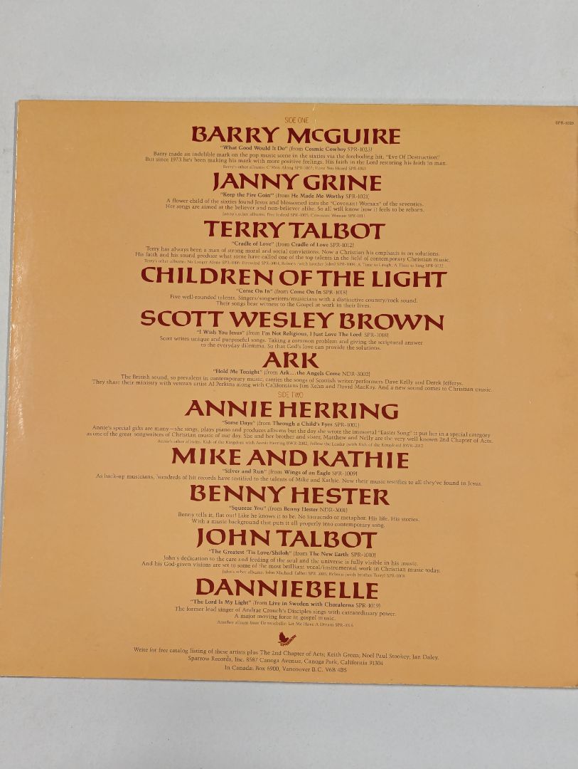 Sparrow Spotlight Sampler