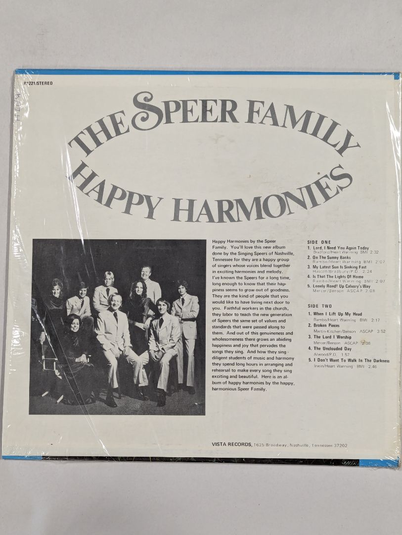 The Speer Family - Happy Harmonies