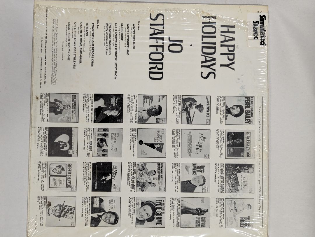 Happy Holidays - Jo Stafford