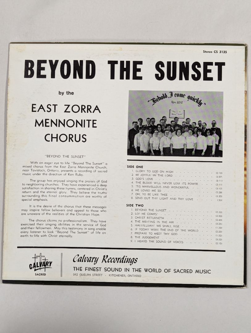 Beyond the Sunset - East Zorra Mennonite Chorus
