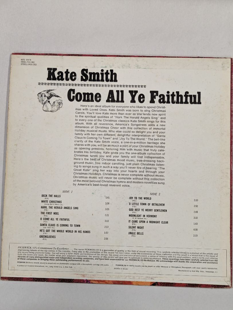 Kate Smith - Come All Ye Faithful