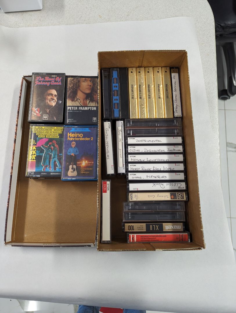 Box of Cassette Tapes