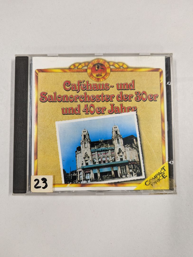Cafehaus und salonorchester der 30er und 40er Jahre