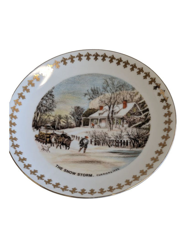 Vintage Currier & Ives Plate