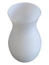 White Vintage Glass Vase