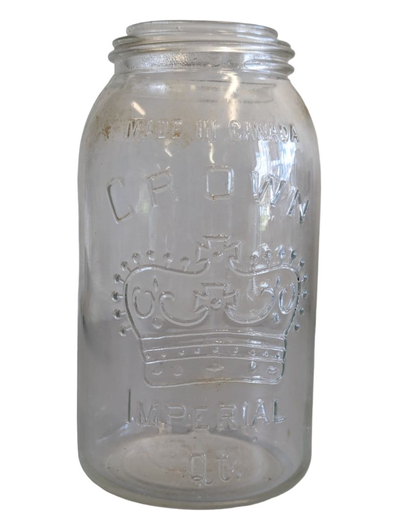 Vintage Crown Imperial Quart Size Jar