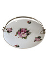 Vintage Roses Forget Me Nots Floral Tidbit Tray