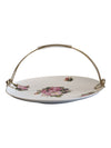 Vintage Roses Forget Me Nots Floral Tidbit Tray