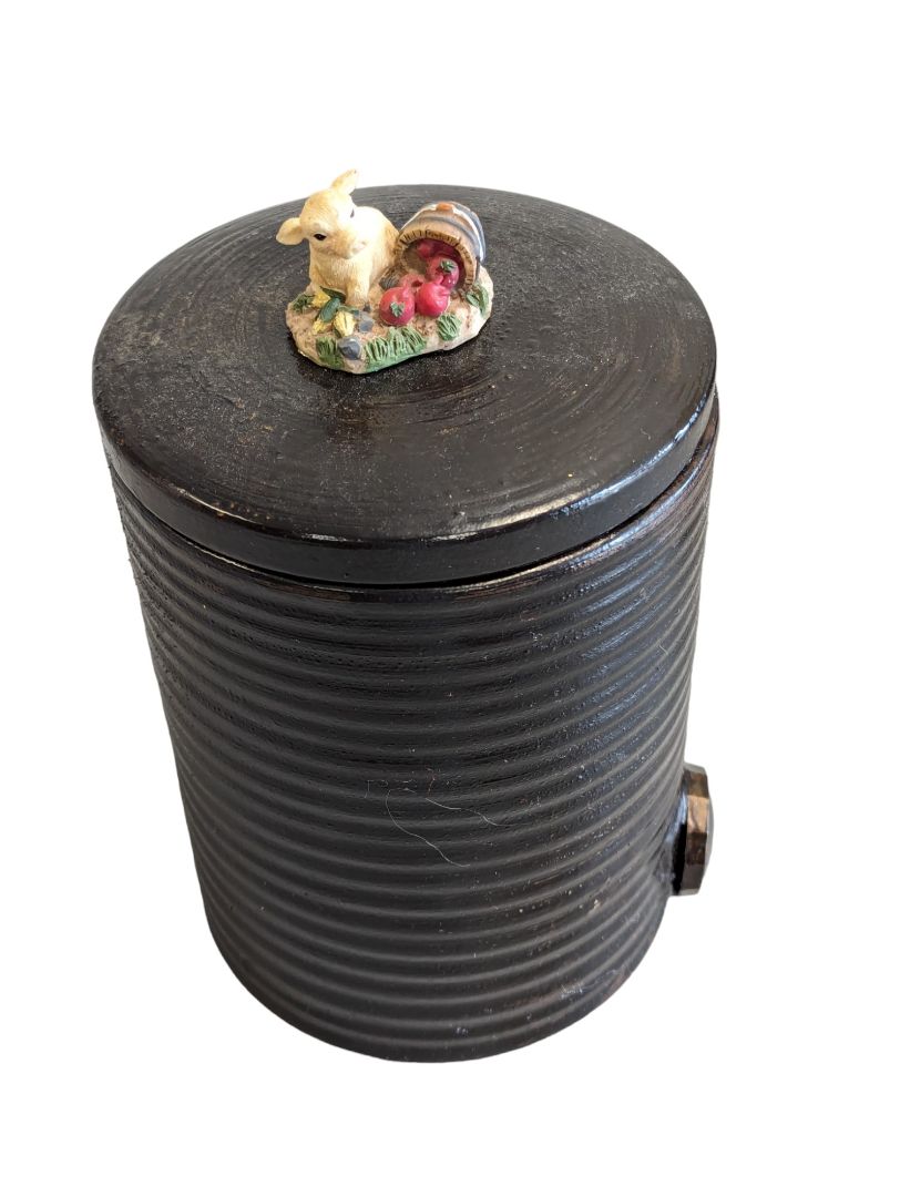 Ceramic Container w Calf