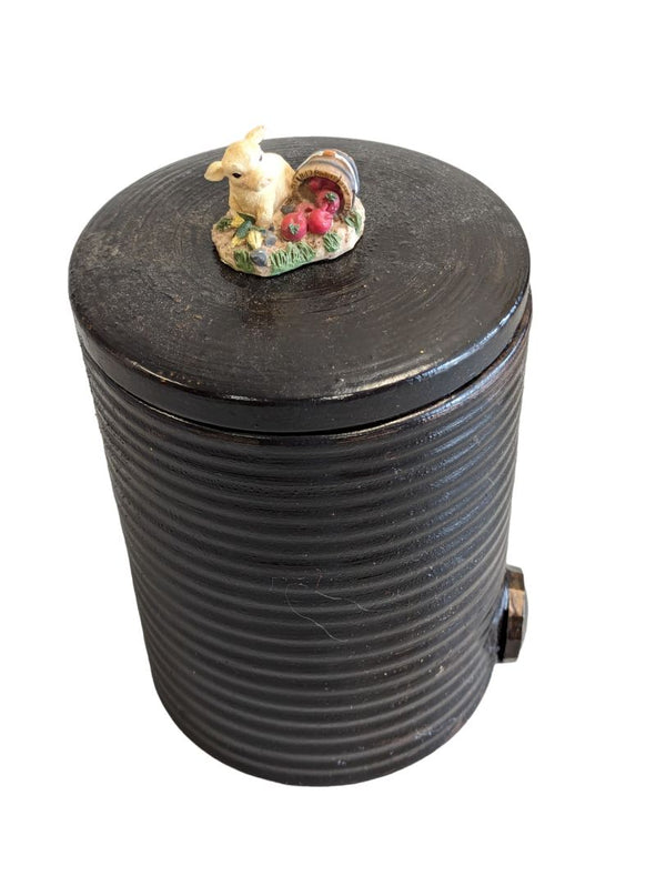 Ceramic Container w Calf