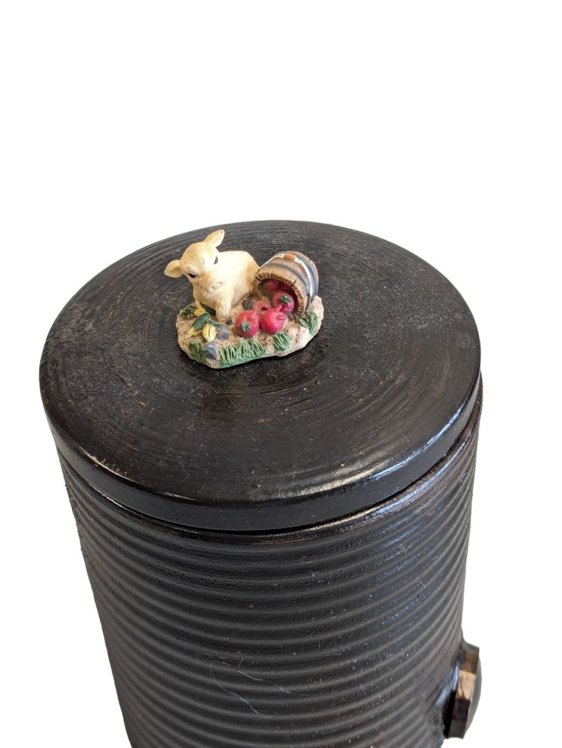 Ceramic Container w Calf