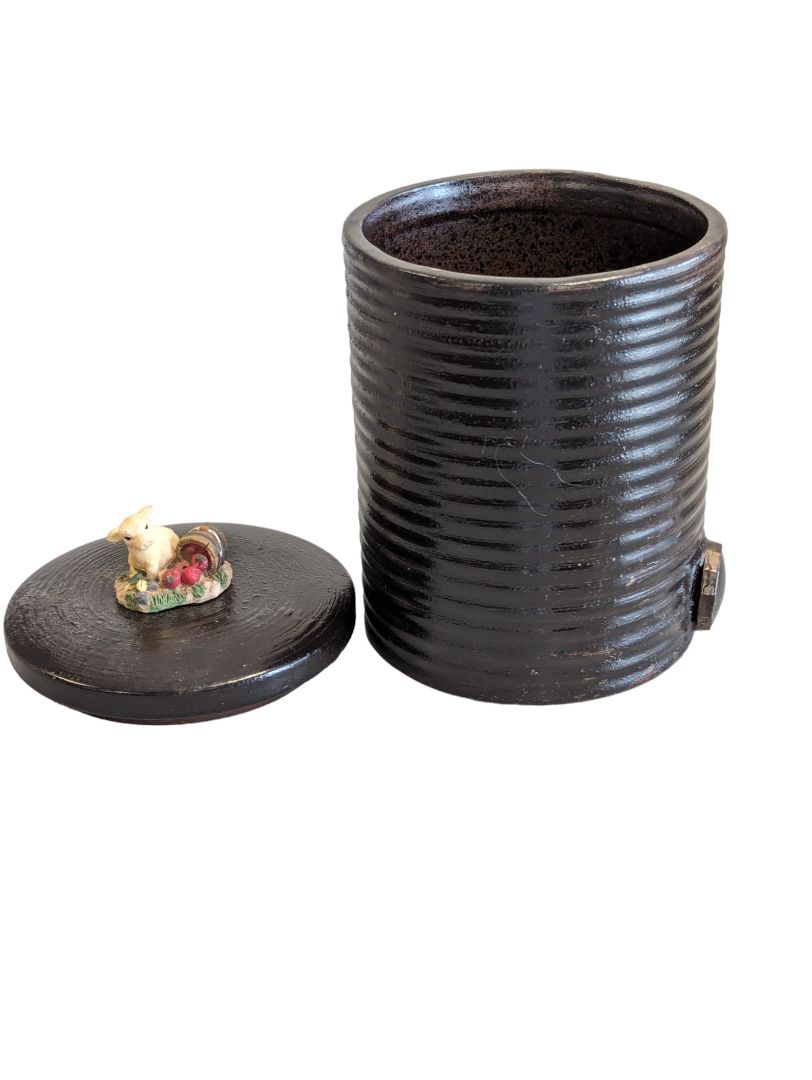 Ceramic Container w Calf