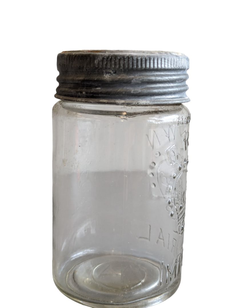 Small Crown Jar w Lid