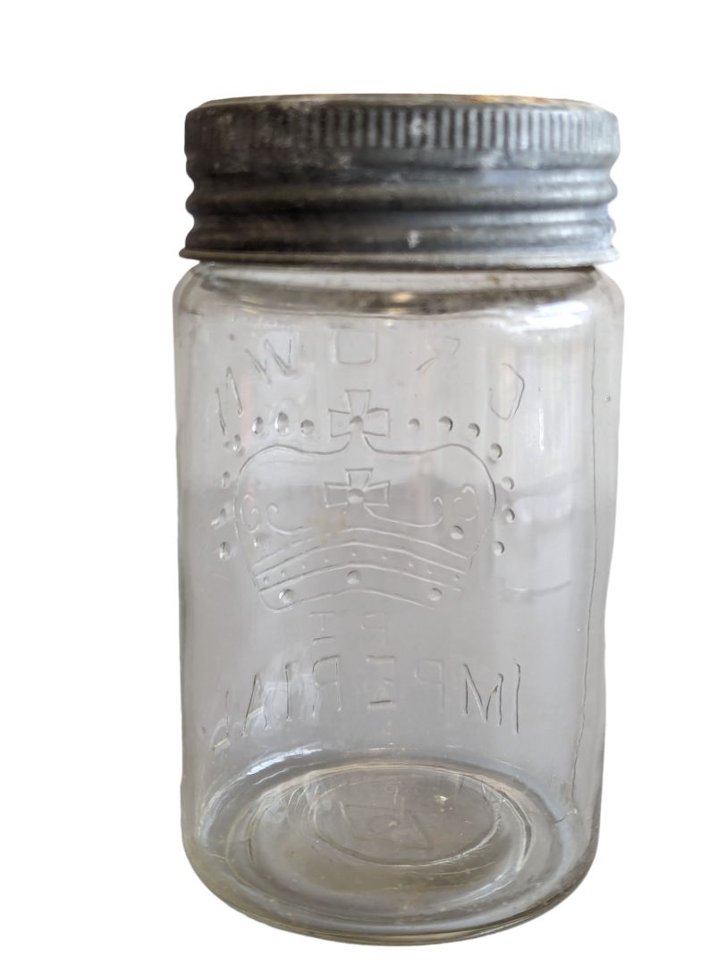 Small Crown Jar w Lid