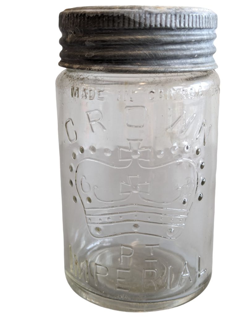 Small Crown Jar w Lid