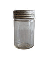 Clear Sm Crown Jar w Lid