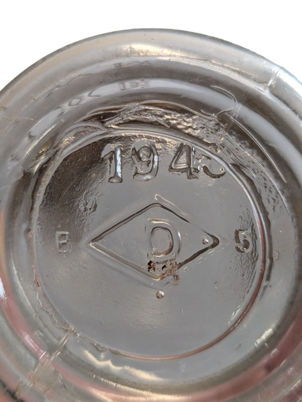 Clear Sm Crown Jar w Lid