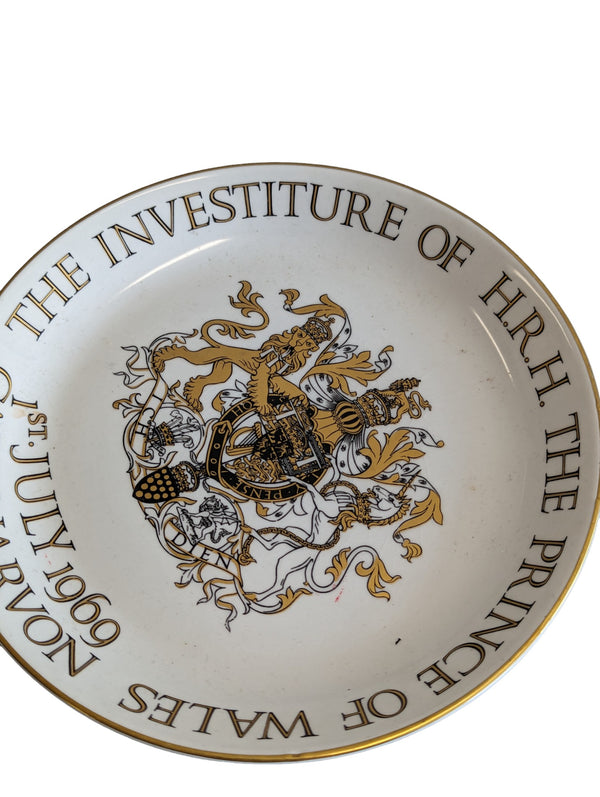 Collector’s Crown Ducal 7” Plate HRH Prince of Wales 1969 Caernarfon Castle