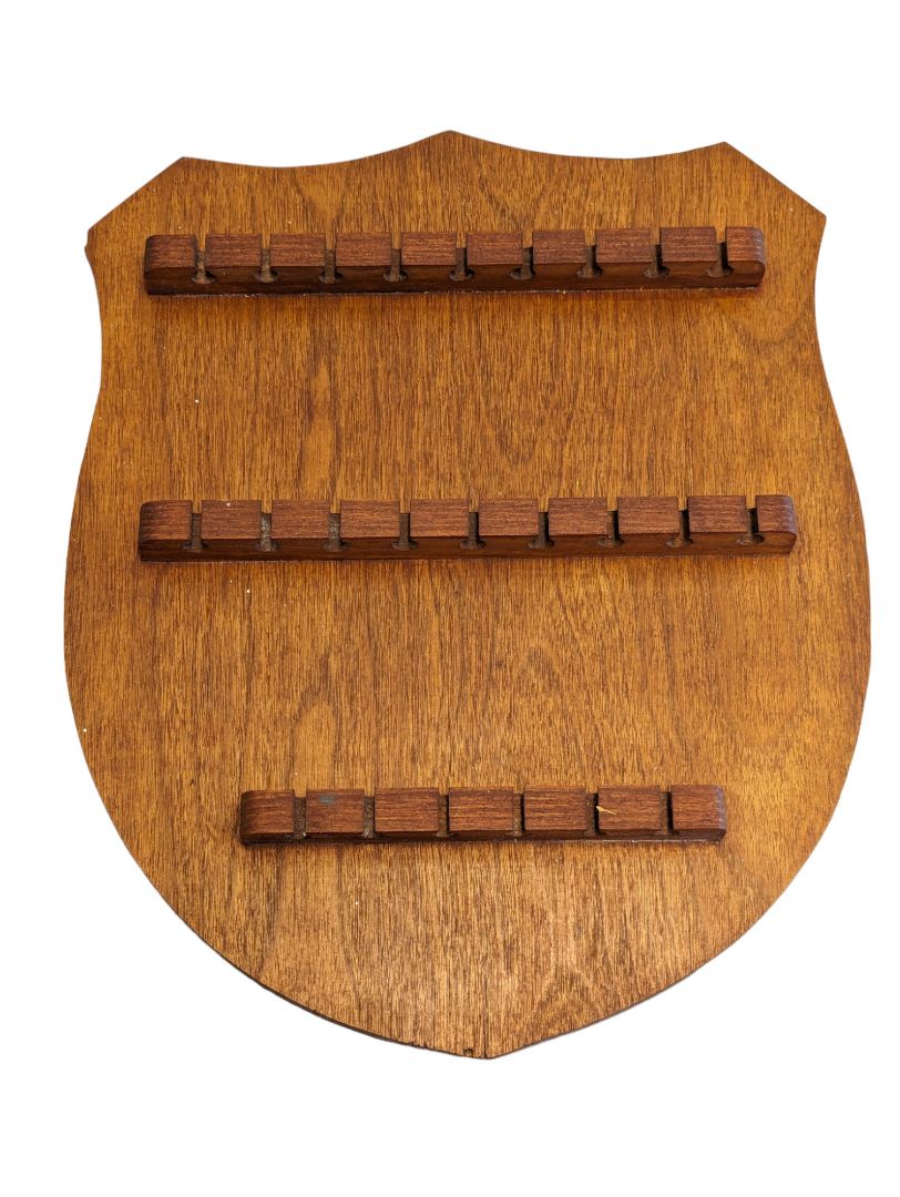 Solid Wood Collector Spoon Holder Vintage