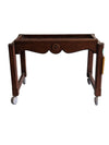 Wooden Butler Cart/Tray on Wheels