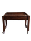 Wooden Butler Cart/Tray on Wheels