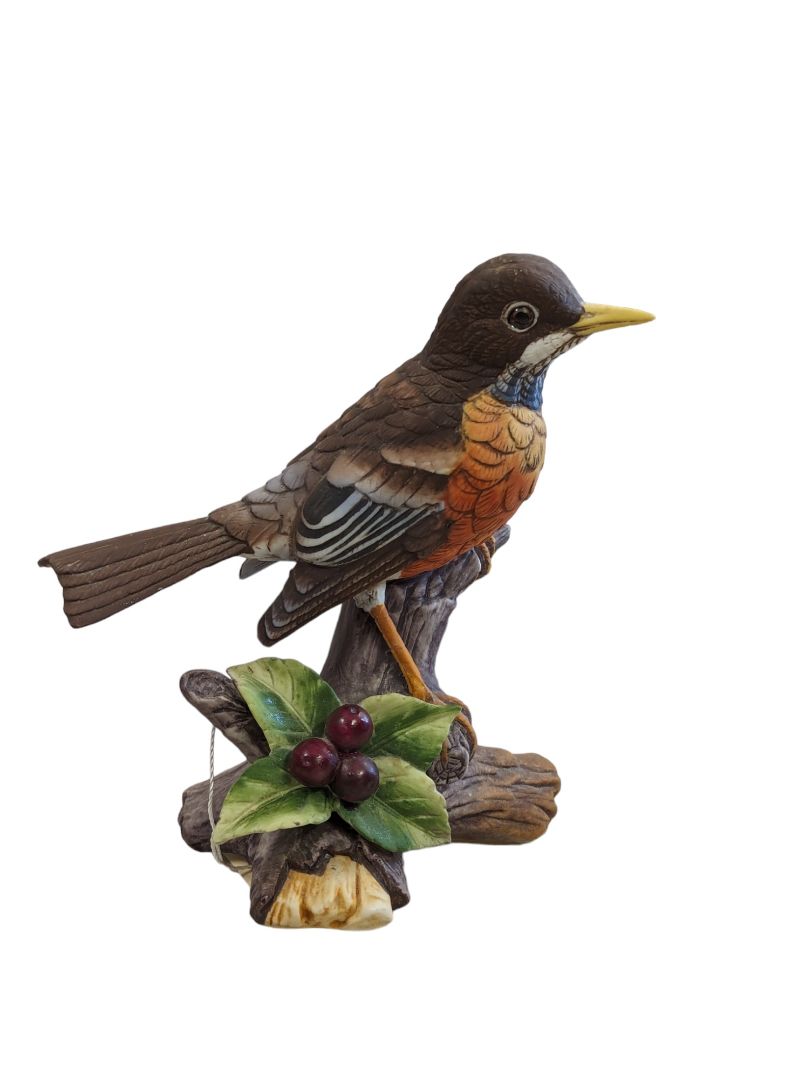 Vintage Royal Crown Robin Figure Signed