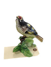 Vintage hand painted porcelain Kinglet Bird