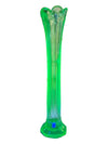 Vintage Fenton Green Art Glass Vase