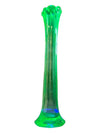 Vintage Fenton Green Art Glass Vase