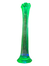 Vintage Fenton Green Art Glass Vase
