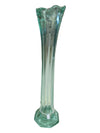Vintage Fenton Green Art Glass Vase