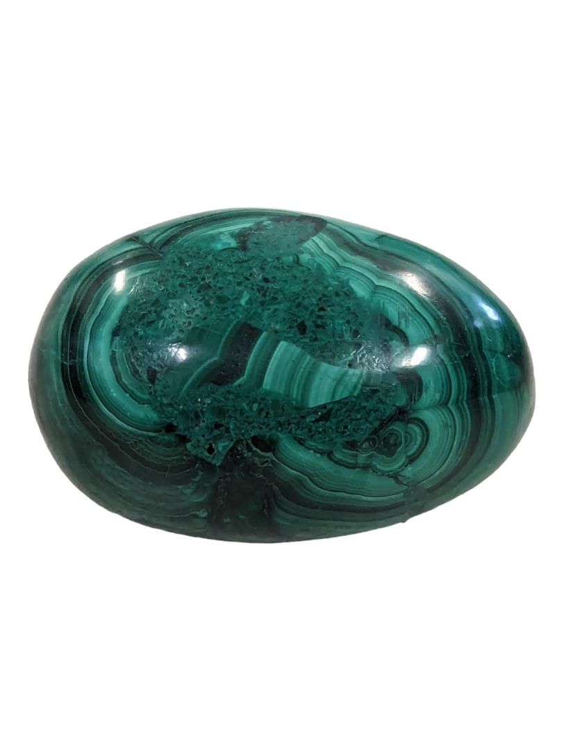 Vintage Malachite Egg from The Democratic Republic of Congo