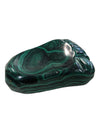 Vintage Hand Carved Trinket Dish in Green Malachite Stone