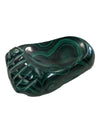 Vintage Hand Carved Trinket Dish in Green Malachite Stone
