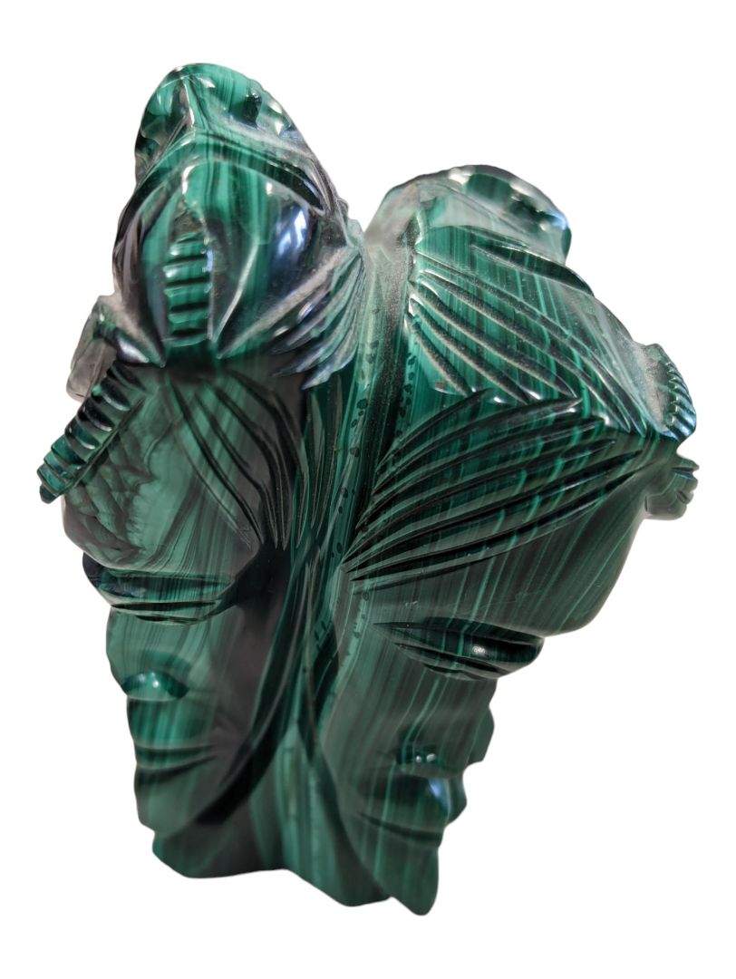 Vintage Heavy 7-Faces from a single piece of malachite