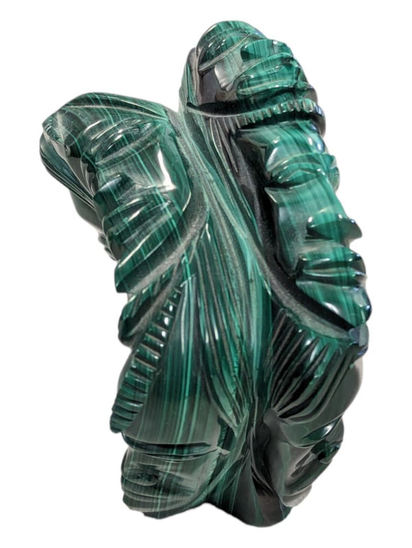 Vintage Heavy 7-Faces from a single piece of malachite