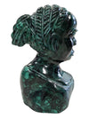 Vintage Heavy head made from a single piece of malachite